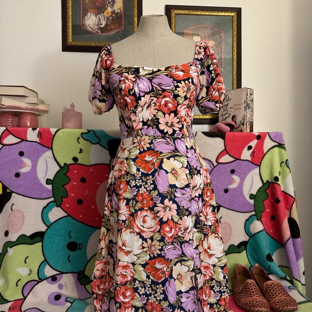 Floral midi dress
